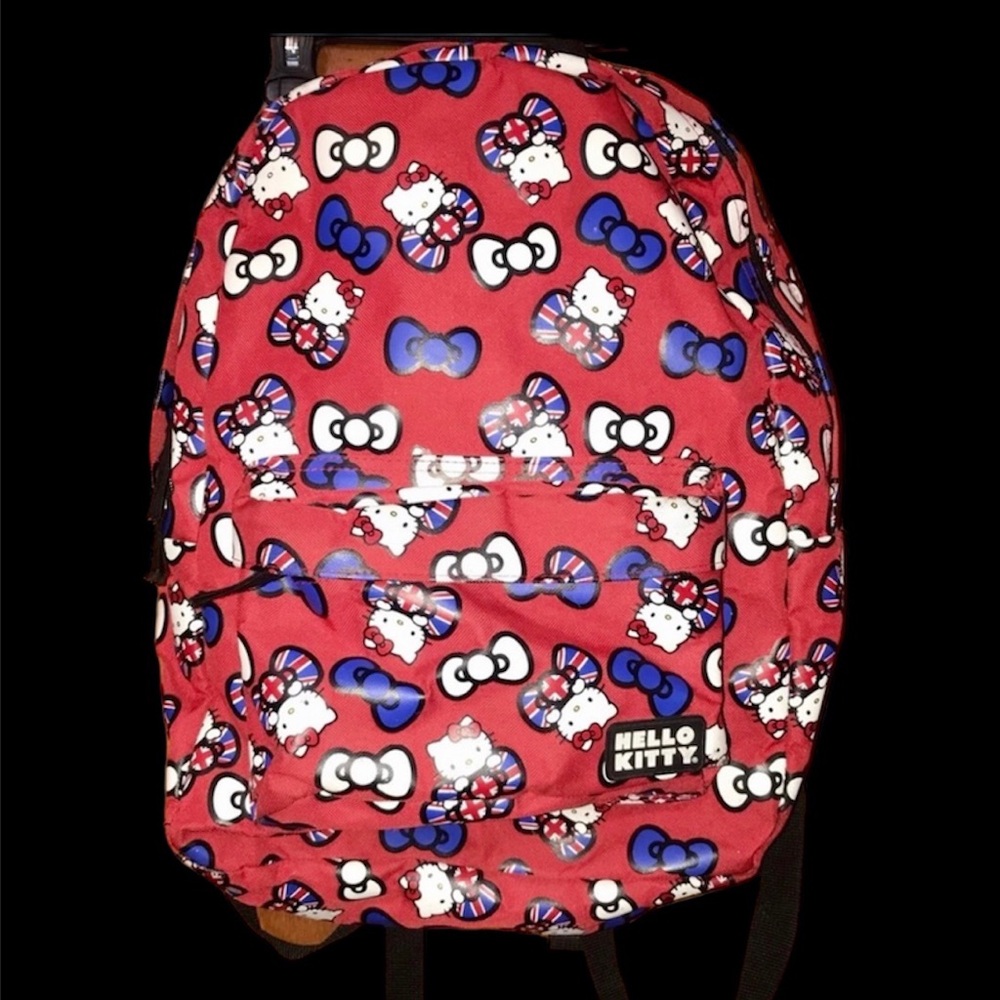 Hello kitty Union Jack bows backpack 🎒